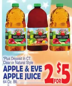 Bravo Supermarkets APPLE & EVE APPLE JUICE offer