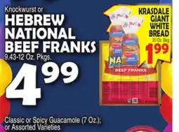 Bravo Supermarkets HEBREW NATIONAL BEEF FRANKS offer