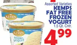 Bravo Supermarkets KEMPS FAT FREE FROZEN YOGURT offer