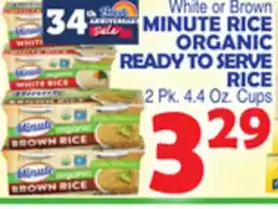 Bravo Supermarkets MINUTE RICE ORGANIC READY TO SERVE RICE offer
