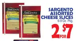 Bravo Supermarkets SARGENTO ASSORTED CHEESE SLICES offer