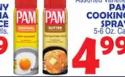 Bravo Supermarkets PAM COOKING SPRAY offer