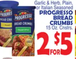 Bravo Supermarkets PROGRESSO BREAD CRUMBS offer