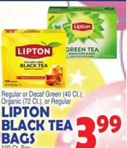 Bravo Supermarkets LIPTON BLACK TEA BAGS offer