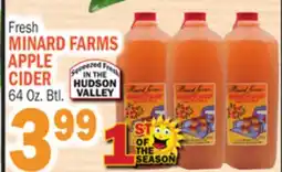 Bravo Supermarkets MINARD FARMS APPLE CIDER offer