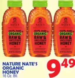 Bravo Supermarkets NATURE NATE'S ORGANIC HONEY offer