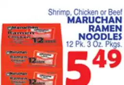 Bravo Supermarkets MARUCHAN RAMEN NOODLES offer