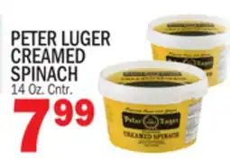 Bravo Supermarkets PETER LUGER CREAMED SPINACH offer
