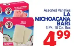 Bravo Supermarkets LA MICHOACANA BARS offer