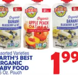 Bravo Supermarkets EARTH'S BEST ORGANIC BABY FOOD offer