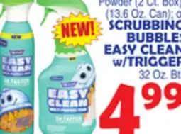 Bravo Supermarkets SCRUBBING BUBBLES EASY CLEAN W/TRIGGER 32 Oz. Btl offer