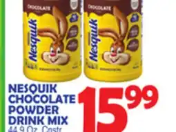 Bravo Supermarkets NESQUIK CHOCOLATE POWDER DRINK MIX offer
