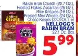 Bravo Supermarkets KELLOGG'S RAISIN BRAN 22.1 Oz. Box offer
