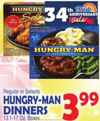 Bravo Supermarkets HUNGRY-MAN DINNERS offer