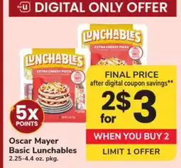 ACME Oscar Mayer Basic Lunchables offer