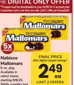 ACME Nabisco Mallomars offer