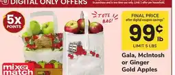 ACME Gala, McIntosh or Ginger Gold Apples offer