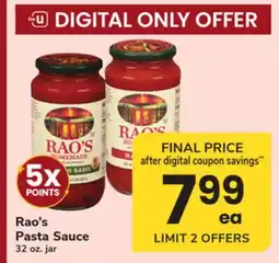 ACME Rao's Pasta Sauce offer