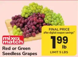 ACME Red or Green Seedless Grapes offer