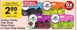 ACME Cotton Candy, Tear Drop, Moon Drop or Gum Drop Grapes offer