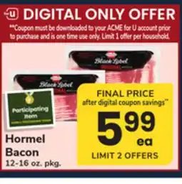 ACME Hormel Bacon offer