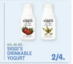 Kings Food Markets SIGGI'S DRINKABLE YOGURT offer