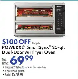 Boscov's POWERXL SmartSynx 25-qt. Dual-Door Air Fryer Oven offer