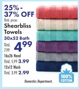 Boscov's Shearbliss Towels offer