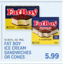 Kings Food Markets FAT BOY ICE CREAM SANDWICHES OR CONES offer