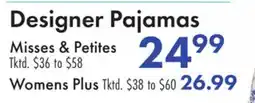 Boscov's Designer Pajamas offer