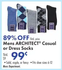 Boscov's Mens ARCHITECT Casual or Dress Socks offer