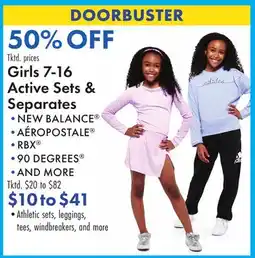 Boscov's Girls 7-16 Active Sets & Separates offer