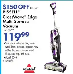 Boscov's BISSELL CrossWave Edge Multi-Surface Vacuum offer