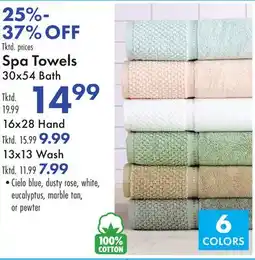 Boscov's Spa Towels offer