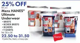 Boscov's Mens HANES Ultimate Underwear offer