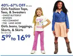 Boscov's Girls Fashion Tops, Tees, & Sweaters offer