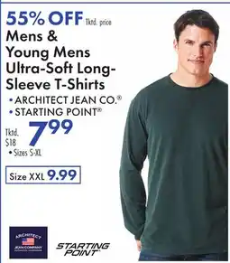 Boscov's Mens & Young Mens Ultra-Soft Long-Sleeve T-Shirts offer