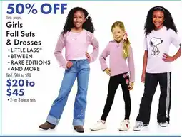 Boscov's Girls Fall Sets & Dresses offer