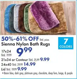 Boscov's Sienna Nylon Bath Rugs offer