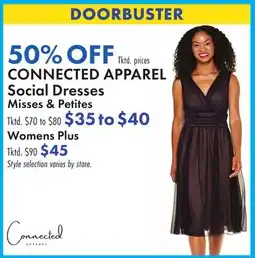 Boscov's CONNECTED APPAREL Social Dresses offer