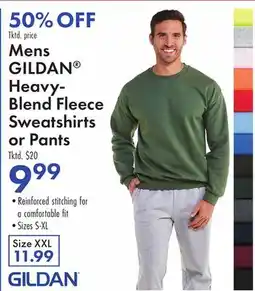 Boscov's Mens GILDAN Heavy-Blend Fleece Sweatshirts or Pants offer