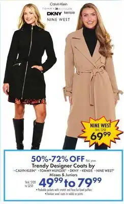 Boscov's Trendy Designer Coats offer