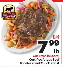 Weis Markets Certified Angus Beef Boneless Beef Chuck Roast offer