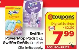 Weis Markets Swiffer PowerMop Pads 5 ct Swiffer Refills 10-15 ct offer