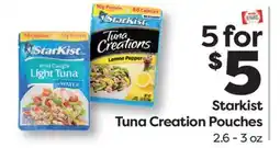 Weis Markets Starkist Tuna Creation Pouches offer