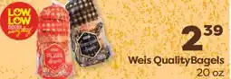 Weis Markets Weis Quality Bagels offer
