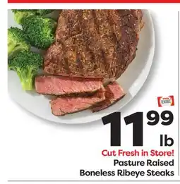 Weis Markets Pasture Raised Boneless Ribeye Steaks offer