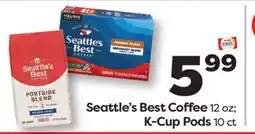 Weis Markets Seattle's Best Coffee 12 oz K-Cup Pods 10 ct offer