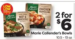 Weis Markets Marie Callender's Bowls offer