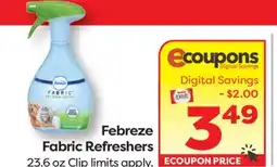 Weis Markets Febreze Fabric Refreshers offer